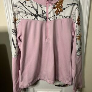 TrueTimber Pink Camo Quarter-Zip Pullover